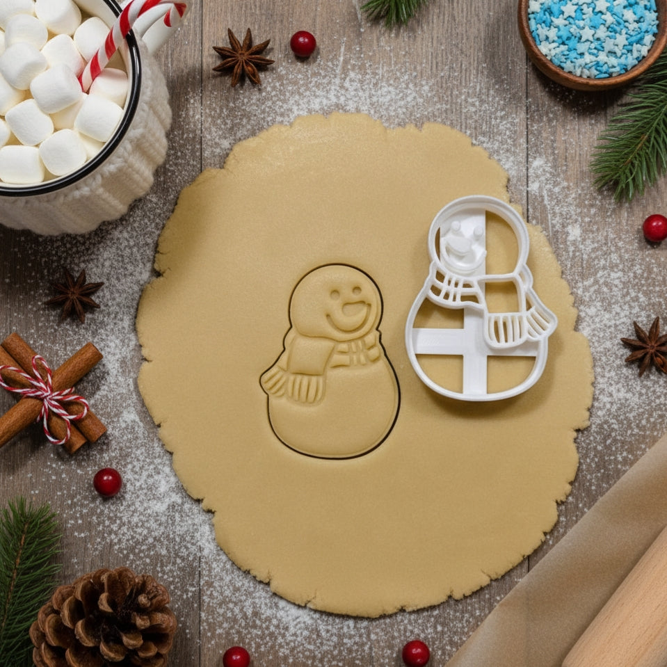 Snowman cookie cutter, cookie cutter