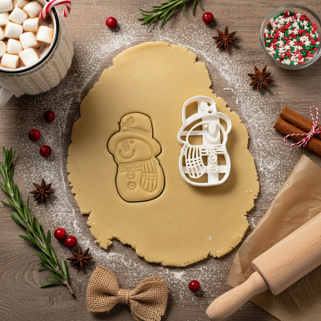 Snowman cookie cutter, cookie cutter