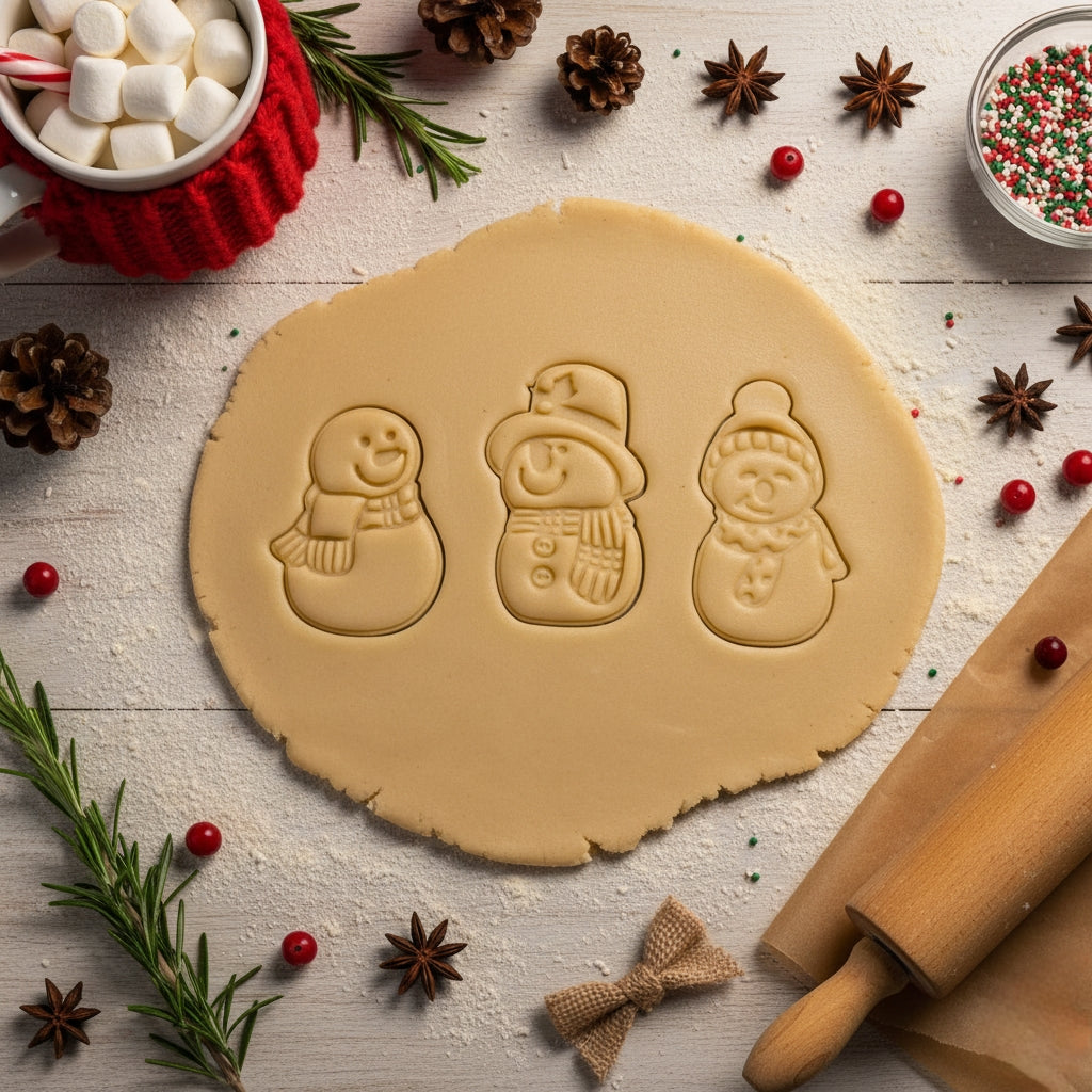 Snowman cookie cutter, cookie cutter