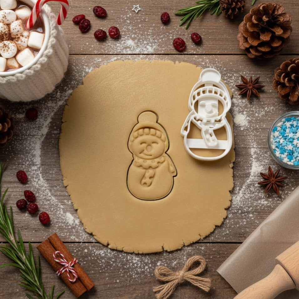 Snowman cookie cutter, cookie cutter