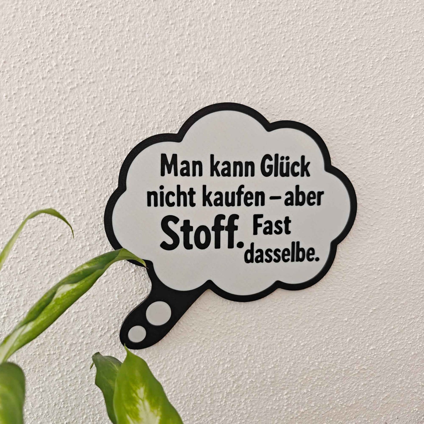 Deko Schild mit Spruch für Näherinnen – Lustige Wanddeko fürs Nähzimmer – Geschenk für Stoffliebhaber