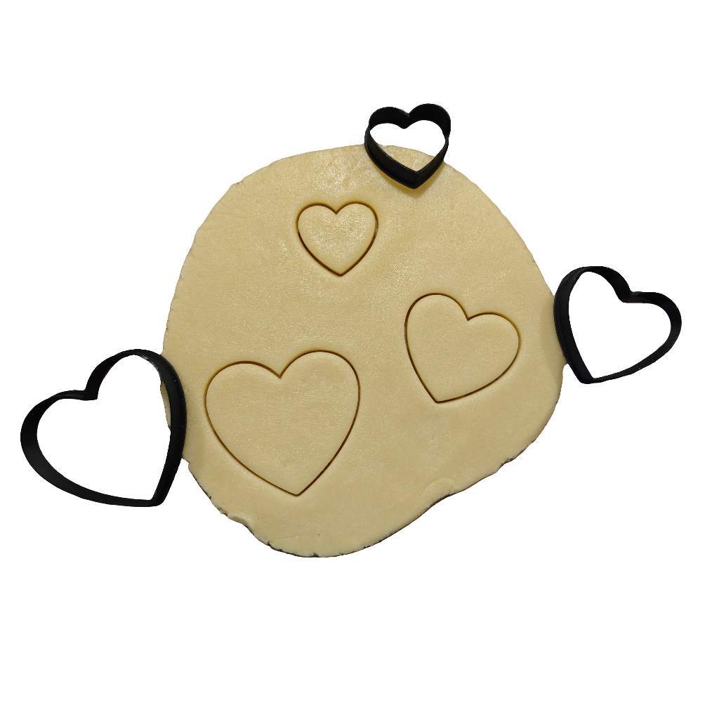 Herz Keksausstecher Set