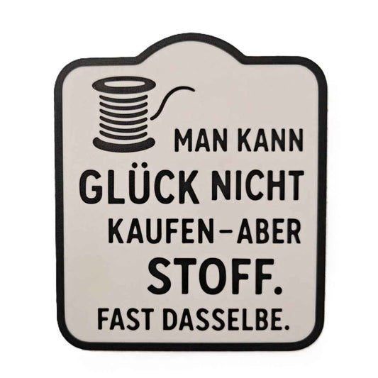 Deko Schild mit Spruch für Näherinnen – Lustige Wanddeko fürs Nähzimmer – Geschenk für Stoffliebhaber