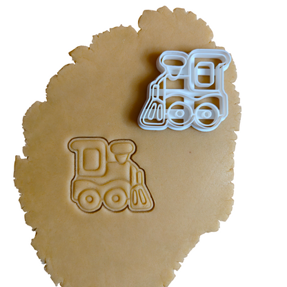Locomotive cookie cutter, cookie cutter