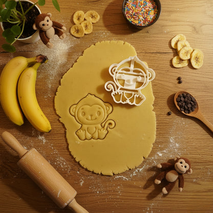 Affe Ausstechform für kreative Kekse – Ideal für Backvergnügen