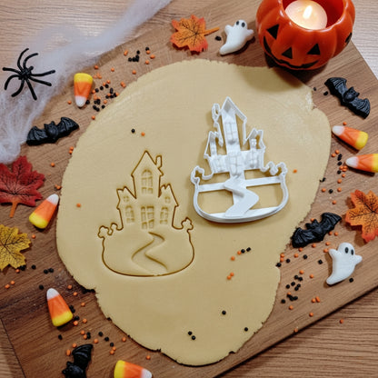 Halloween Ausstechform, Horrorhaus, für kreative Plätzchen und Dekoration