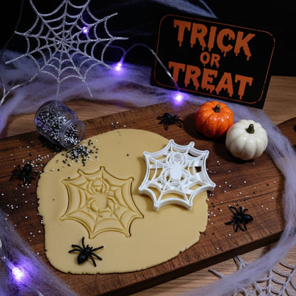 Halloween Keksausstecher Spinnennetz – Ausstechform für unvergessliche Halloween-Feste