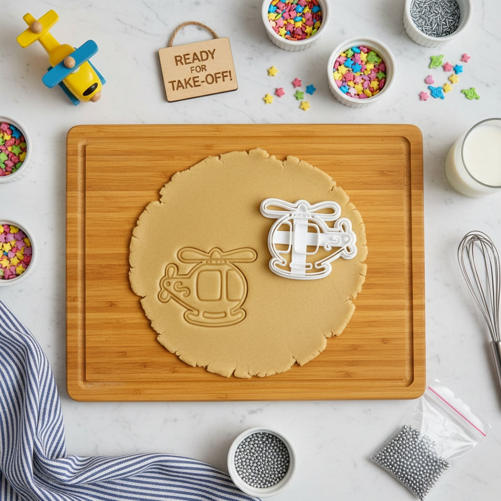 Hubschrauber Keksausstecher für kreative Backprojekte