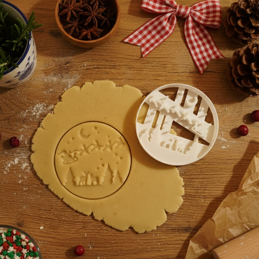 Weihnachtsschlitten Ausstechform, Keksausstecher