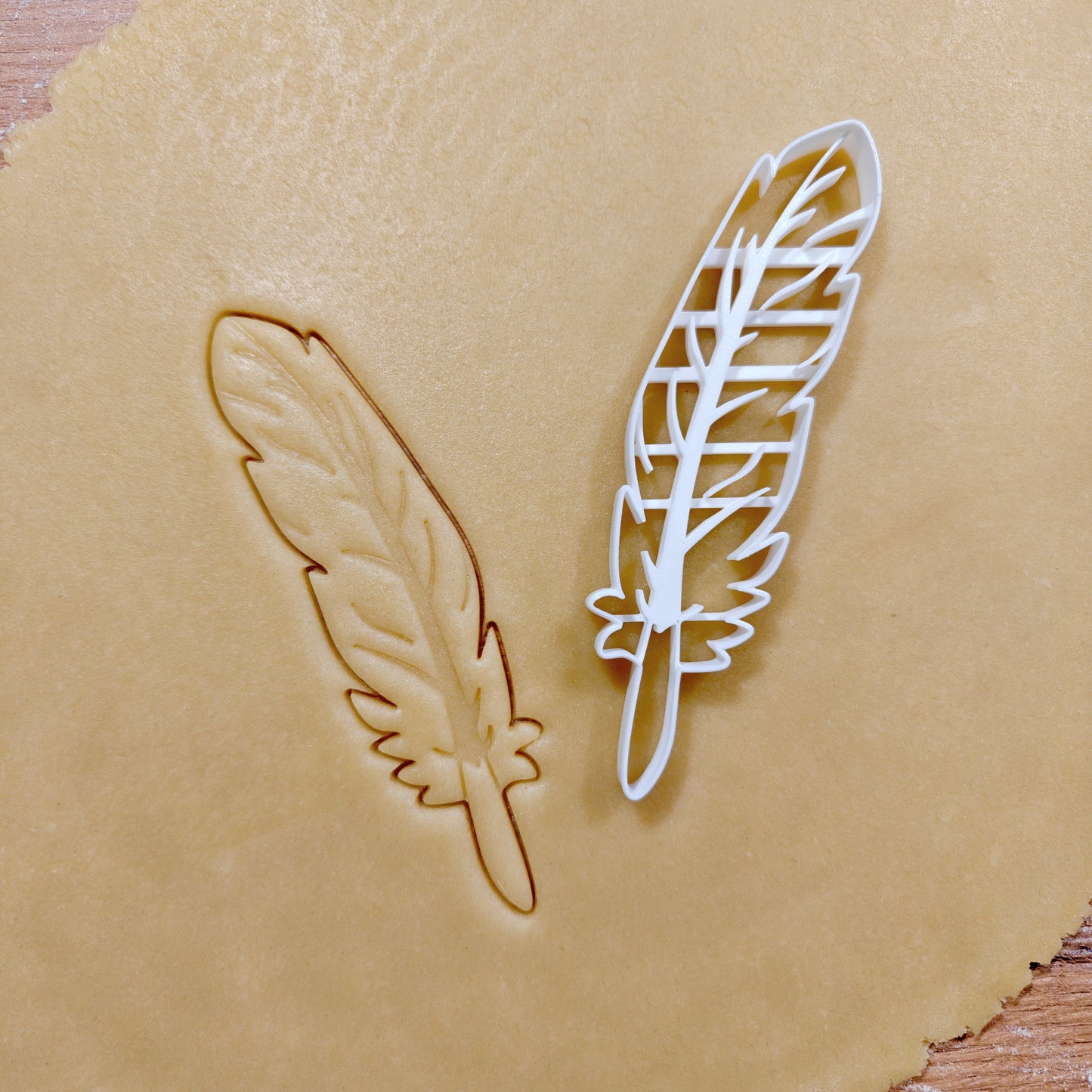 Feder Keksausstecher, Plätzchenausstecher Feder