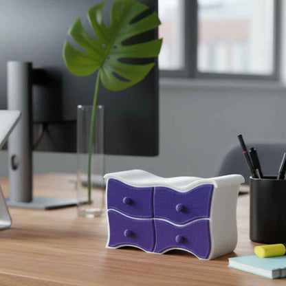Miniatur Fantasy Kommode / Organizer mit Schubladen – geschwungenes Design