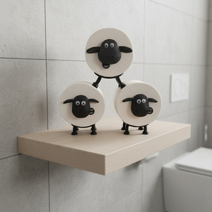 Schaf Toilettenpapierhalter - praktische Badezimmerdeko