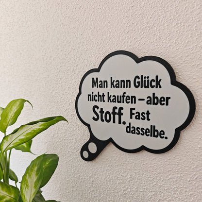 Decorative sign with saying for seamstresses – Funny wall decoration for the sewing room – Gift for fabric lovers