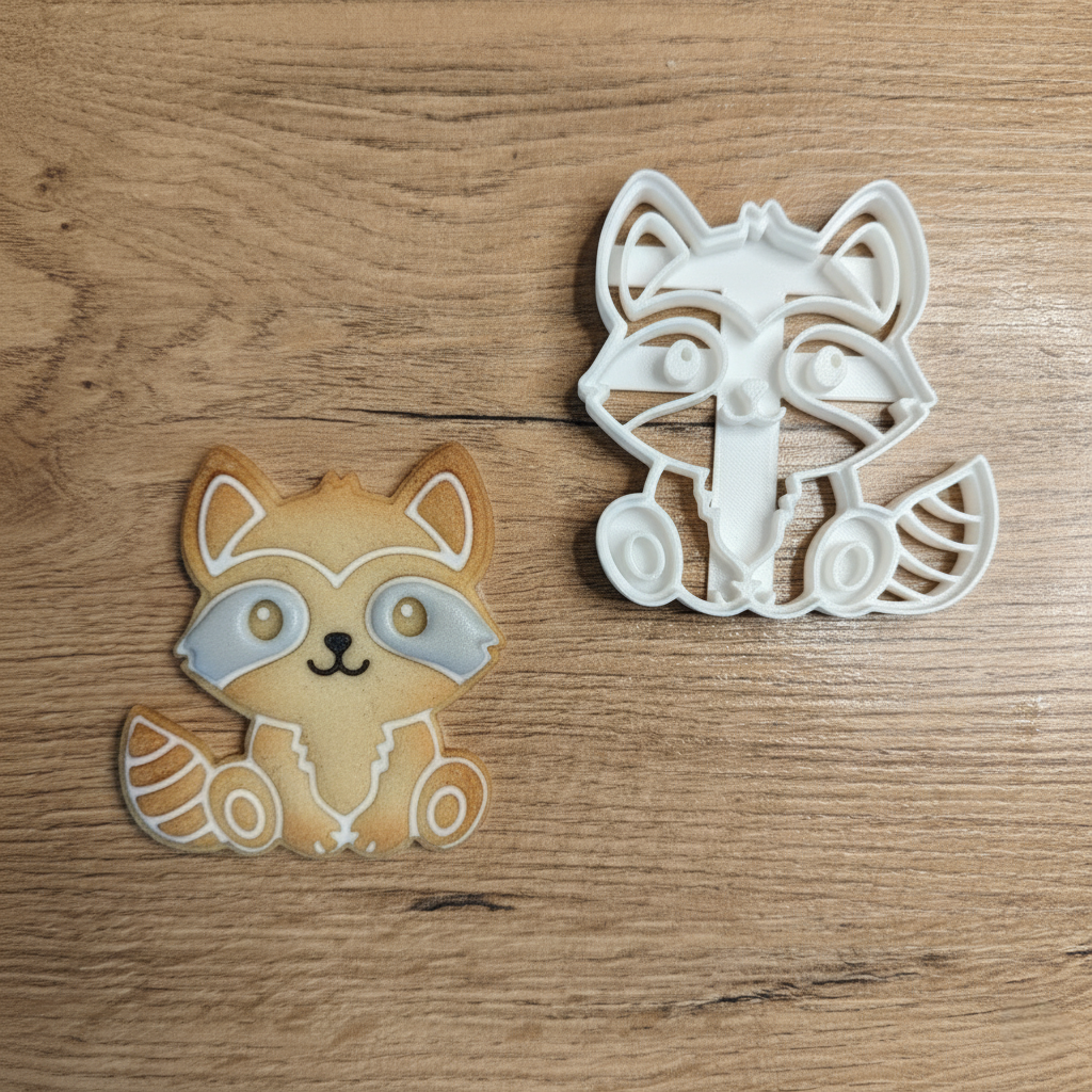 Waschbär Ausstechform, Keksausstecher - CPrints 3D