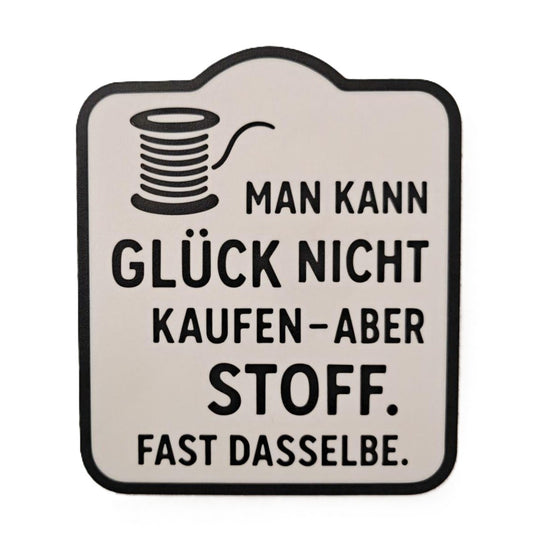Deko Schild mit Spruch für Näherinnen – Lustige Wanddeko fürs Nähzimmer – Geschenk für Stoffliebhaber