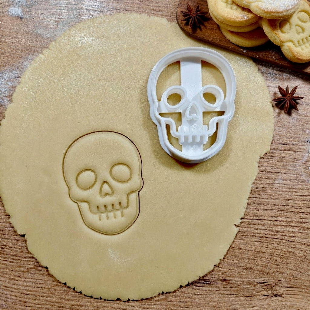 Totenkopf Keksausstecher für gruselige Backideen